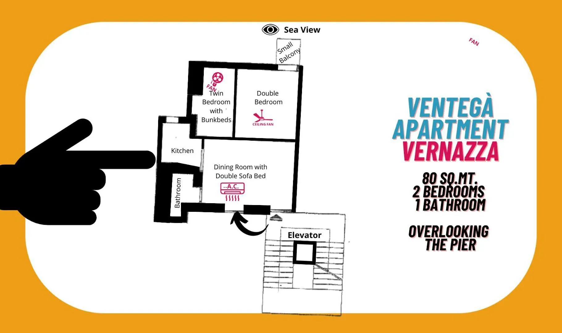 Ventega Sea View Apartment Vernazza 0*,  Italy